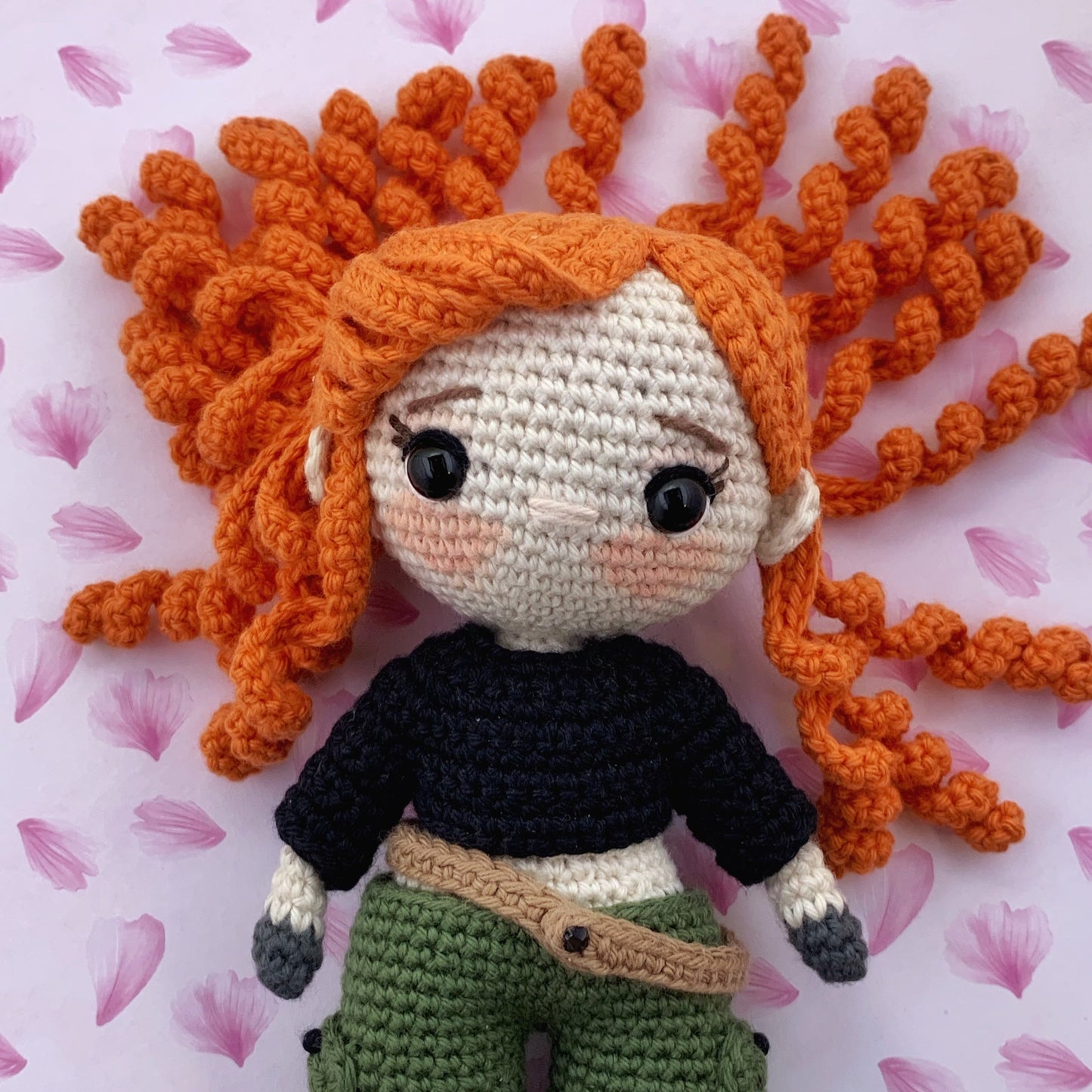 Kim Possible Doll DIGITAL Amigurumi Crochet Pattern