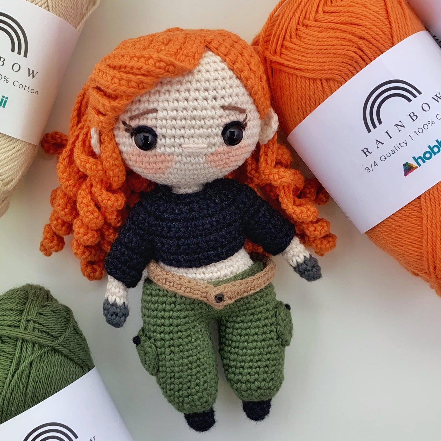 Kim Possible Doll DIGITAL Amigurumi Crochet Pattern