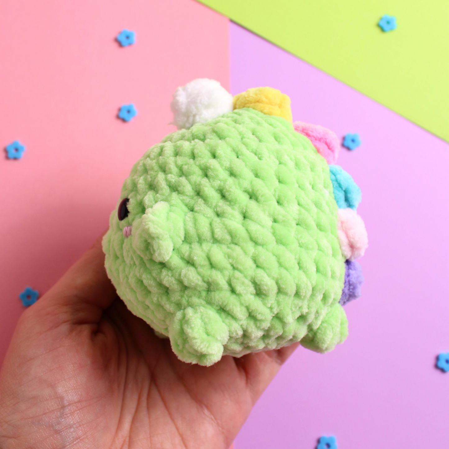 Quick No Sew Amigurumi Crochet PDF Pattern Original Potato Pals Dinosaur