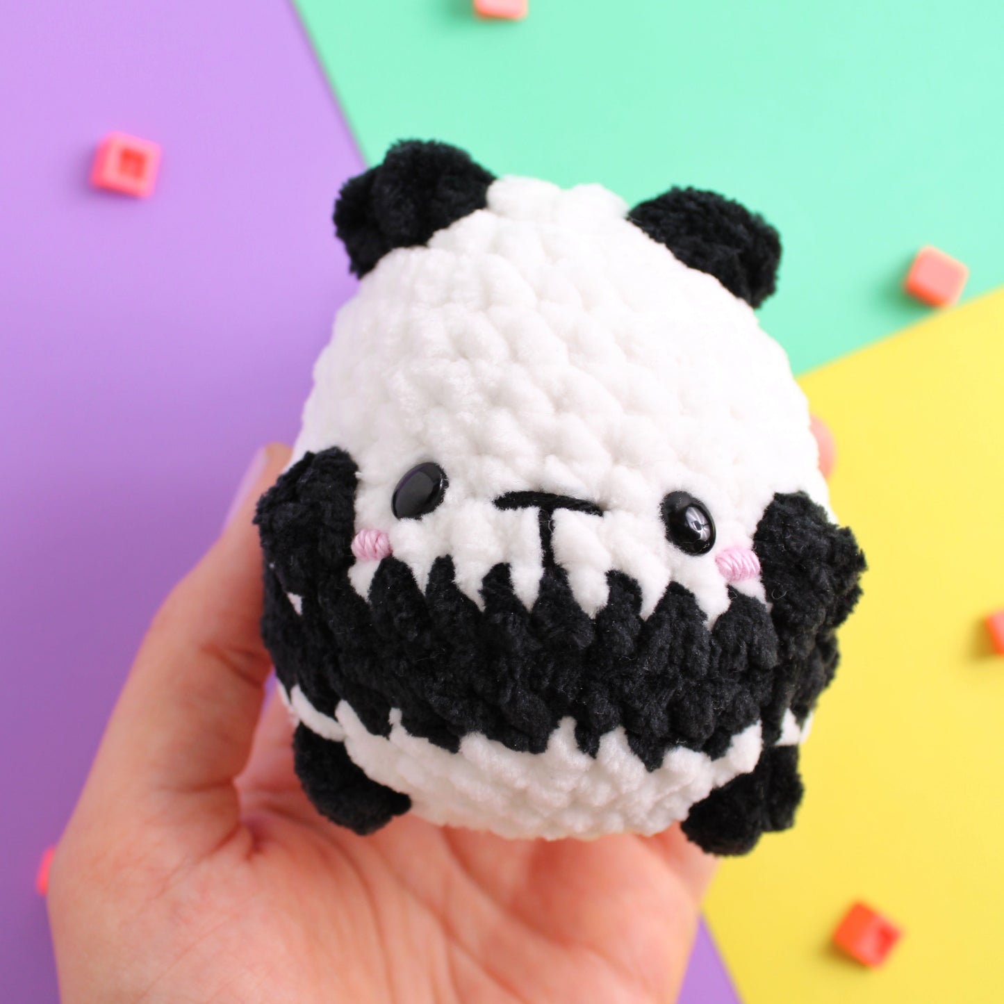 Quick No Sew Amigurumi Crochet PDF Pattern Original Potato Pals Panda