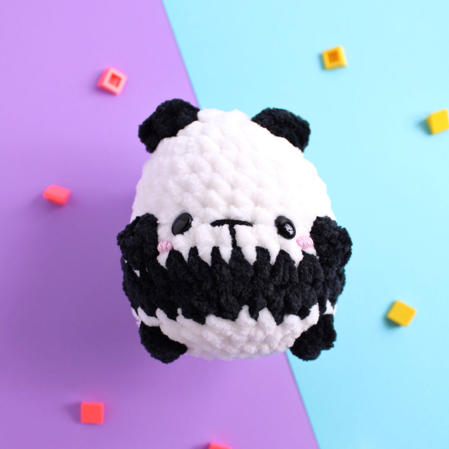 Quick No Sew Amigurumi Crochet PDF Pattern Original Potato Pals Panda