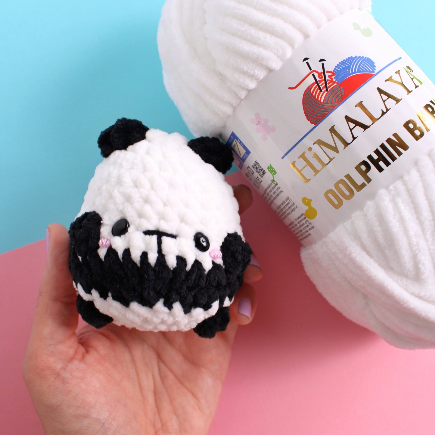 Quick No Sew Amigurumi Crochet PDF Pattern Original Potato Pals Panda