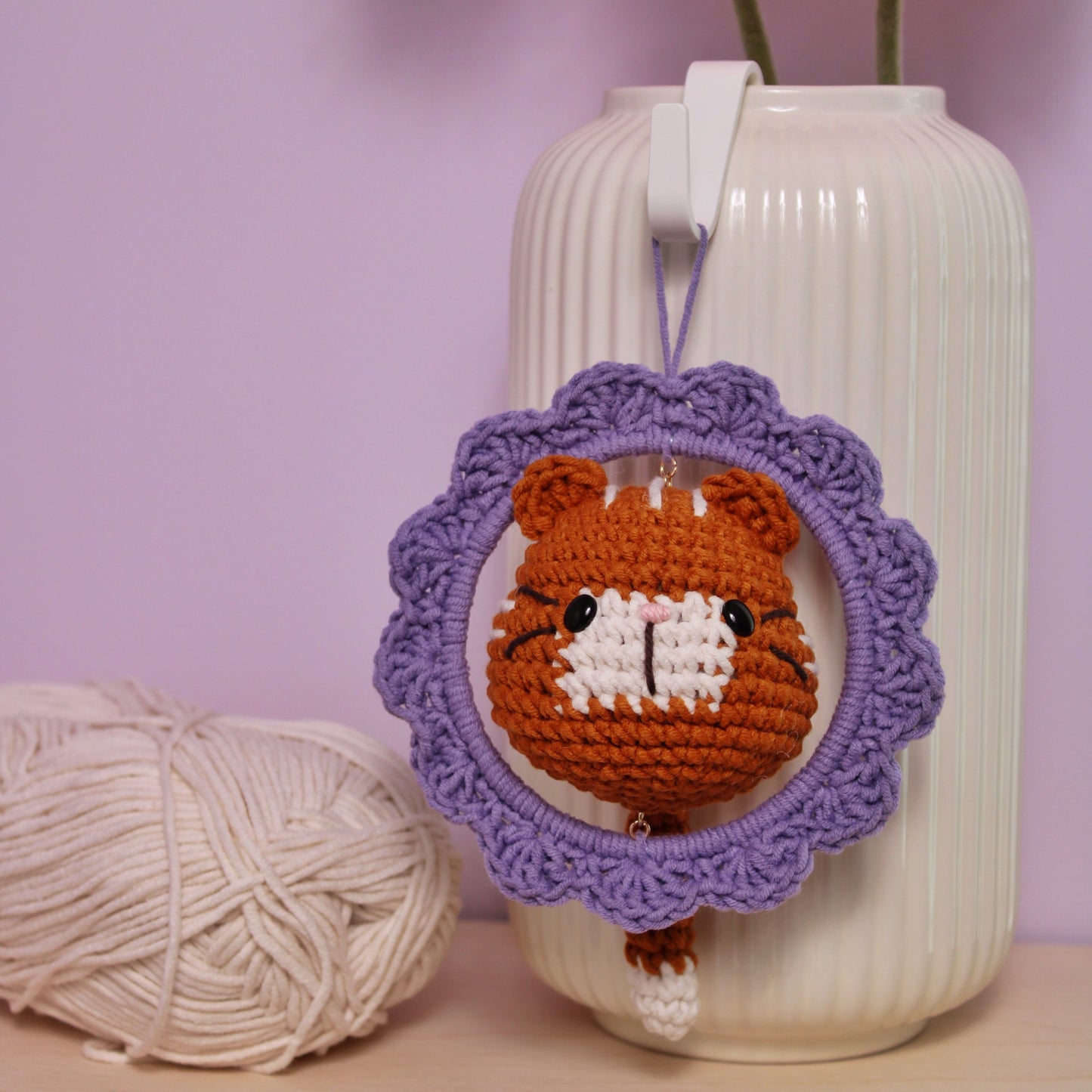 Cat Frames, Quick No Sew Amigurumi Crochet, DIGITAL Home Decor Pattern