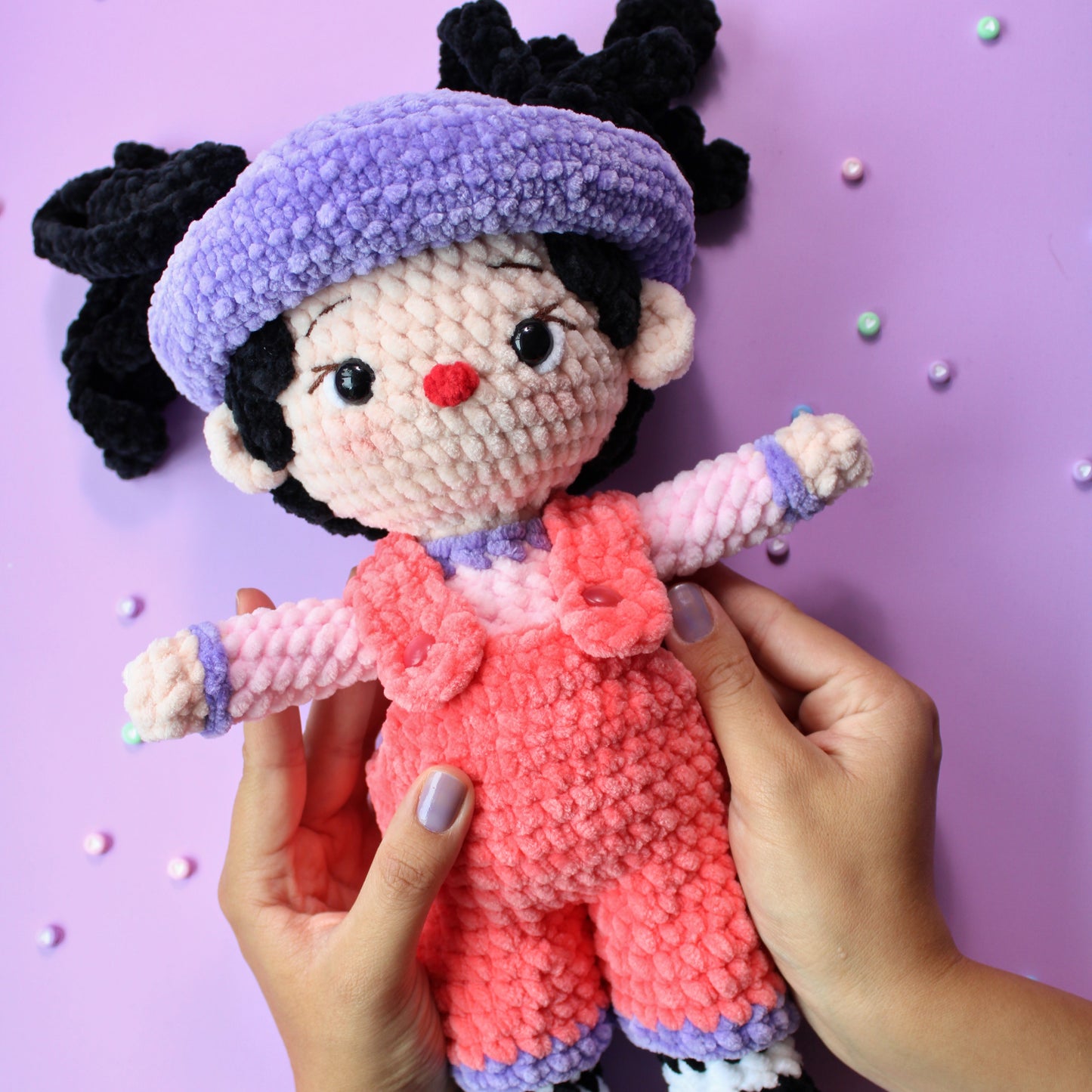 NEW Loonette The Clown 12.5" Bulky Weight Crochet Doll Pattern