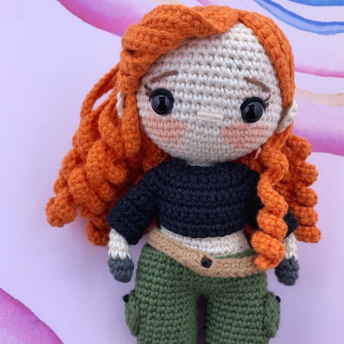 Kim Possible Doll DIGITAL Amigurumi Crochet Pattern