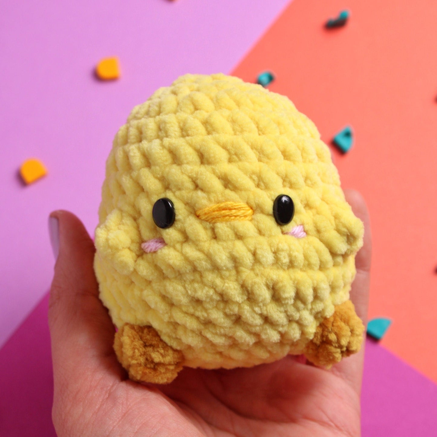 Quick No Sew Amigurumi Crochet PDF Pattern Original Potato Pals Chick