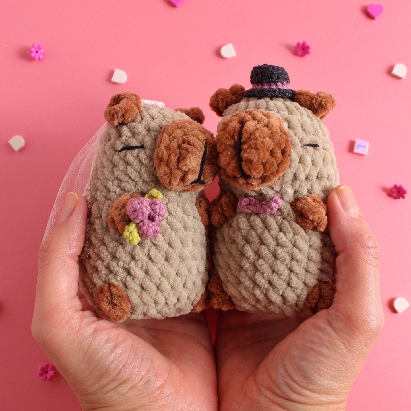 Quick Low Sew Crochet Customizable Capybara PDF Pattern, 5 in 1 Low Sew Amigurumi Pattern